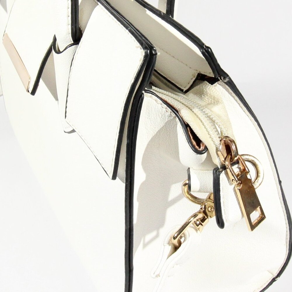 Like New White Purse with Brown Lining - Picture 9 of 10